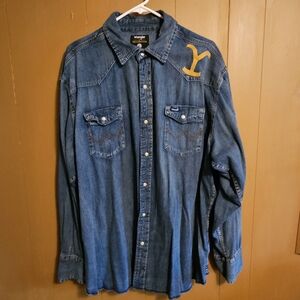 Wrangler Blue Denim Shirt